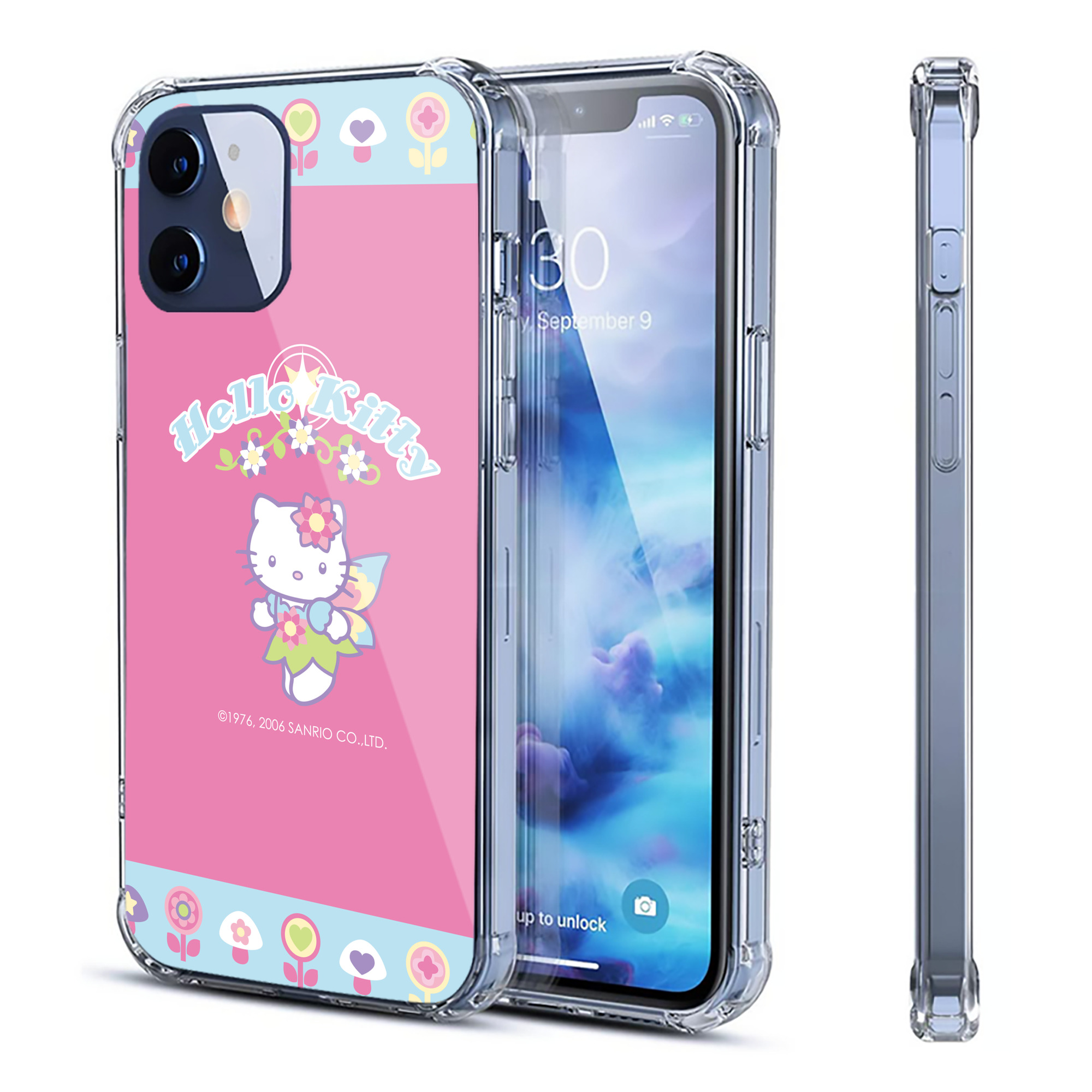 （画像用） Hello Kitty ハローキティ 【iPhone 12シリーズ対応】透明スマホケース（クリアソフトケース）